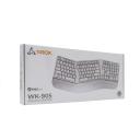 Sbox Bezvadu datora tastatūra WK-905-US, 2,4 GHz RF, 104/105 taustiņi, membrāna, bē&scaron;a