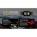 Nitecore Pealamp NU30 500 lm, 130 m valgusulatus, 1500 mAh aku, IP66, USB-C laadimine, 4 LED