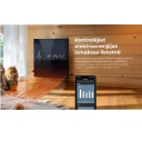 AENO Premium Eco Smart Quadro Wall Heater, 500W, 50x50 cm., Tempered glass, Infrared+convection heating type, LED display Plug type: Europe (E/F type), WHITE, Made in Poland