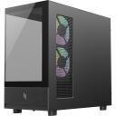 Gamemax Korpus NEX C31 BK, 1+1 x 3.5", 1 x 2.5", 4, 2 x USB 3.0, 1 x USB-C, 1 x k&otilde;rvaklapid, 180mm