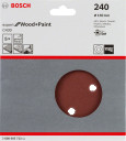 Slīppapīrs,kokam,PEX D=150mm,K240,5 gab., Ekscentra slīpma&scaron;īnām, ekscentra slīpma&scaron;īnām ar putekļu maisu C430 EXPERT FOR WOOD AND PAINT, 2608605722, BOSCH