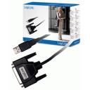 Logilink Paralēlais adapteris UA0054A, 1,8m, USB A vīrie&scaron;u, DB25, EPP, ECP, ROHS