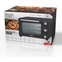 Adler Elektriline ahi AD 6028, 60L, 2000W, must, konvektsioon, grillifunktsioon, 60 min taimer