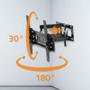 Manta TV hoidja P60, 26-65", 40kg, 90&deg;, 7,5-47cm, VESA 400x400, must