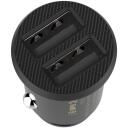 Baseus Auto Laadija, CCALL-ML01, 2xUSB, 5V, 3.1A, 15W, must, 2 laadimisporti