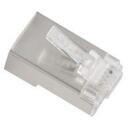 Lanberg RJ-45 pistik 8P8C PLS-5000, 100 tk, F/UTP, l&auml;bipaistev, roostevaba teras