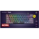 Trust Klaviatuur GXT 867 ACIRA 60% 1.8 m USB Mehaaniline QWERTY 61 nupp RGB taustvalgus, must