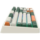 Wireless mechanical gaming keyboard 108 keys RGB 2.4 GHz + Bluetooth + USB Whisper-Quiet Brown Shadder GKW-11 White CND-SKBW11 CANYON