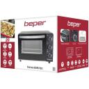 Beper Mini krāsniņa P101FOR020, 1300W, 3 režīmi, 0-60min taimeris, melns/nr. tērauds, tērauda sildelementi