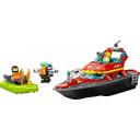 Lego Klocki City 60373 Ugunsdzēsēju-glābēju kuģis 60373, 144 gab., plastmasa, 5 gadiem