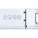 Gembird LCD monitori kinnitusk&auml;si MA-D2-02, 2 monitorit, 17-32 tolli, 9 kg, VESA 75 x 75/100 x 100, must