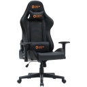 Gaming chair with RGB lighting and remote control 90&deg;&ndash;180&deg; adjustable backrest head and lumbar pillows up to 150 kg Irida RGBCH03 Black CNS-RGBCH03 CANYON