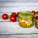 235 ml keeratava kaanega purk burgundiapunaste kaantega - 6 tk BROWIN 132234, klaas, &Oslash;82 mm