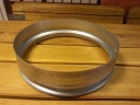 Metal border - separator (ring-shaped), galvanized; ~ 50 cm 160005