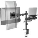 Sbox LCD-LM01-2, 17"/43cm-32"/81cm, 13kg, 100x100, +45&deg;/-45&deg;, +90&deg;/-90&deg;, +180&deg;/-180&deg;, melna, tērauds/plastmasa