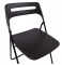 Salokāms krēsls PIKNIK 47,5xD49xH79cm, melns, 19646, HOME4YOU