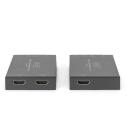 Digitus HDMI papla&scaron;inā&scaron;anas komplekts, DS-55506, 4K/60Hz, 70 m, video/audio/infrasarkanais papla&scaron;inātājs, vadu savienojums