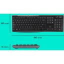 Logitech galda komutators 920-004508 bezvadu, 10 m, QWERTY, melns, 36 mēne&scaron;u akumulatora darbības laiks, 3 pogas