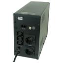 Gembird UPS pingeregulaator EG-UPS-033, 1200 VA, 720 W, 3xIEC 230V, 2xSchuko, USB, LCD, 12 h laadimine