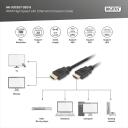 Digitus Savienojuma kabelis HDMI uz HDMI, AK-330107-020-S, 2 m, HDMI kabelis ar Ethernet, melns, veidots