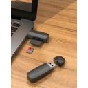 Vention m&auml;lukaardi lugeja CLFB0, USB 3.2 Gen 1, 2 pesa, 5000 Mbit/s, toetab 512 GB, must