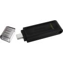 Kingston DataTraveler 70 DT70/256GB, 256 GB, USB Type-C, USB 3.2 Gen 1, iki 200 MB/s, atsparus vandeniui dizainas