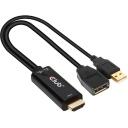 Club3D Adapter CAC-1331 HDMI į DisplayPort 3840 x 2160@60Hz, 1 HDMI, 1 DisplayPort, 1 USB 3.0