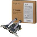 Logilink Sērijas adapteris PC0031, 2xRS-232, PCIe, 1Mbps, Plug and Play, zaļ&scaron;
