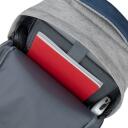 Rivacase Чехол 7562GREY/DARKBLUE, 15.6", 120mm, 635g, 305mm, 460mm, 1 передний карман, USB порт, водоотталкивающая ткань