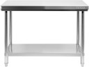 Saliekamais darba galds ar plauktu, YG-09010, YATO, 1000x700x850 mm, nerūsējošais tērauds, 150 kg slodze