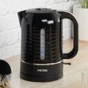 Petra Tējkanna PT5572BLKVDE, 3000 W, 1.7 l, 360&deg; pagrie&scaron;ana, ūdens līmeņa indikators, kaļķu aizsardzības filtri