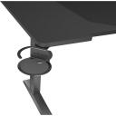 Genesis Moduļu spēļu galds NDS-2250, 160cm, 70-90cm, MDF, melns, RGB apgaismojums, kausa turētājs, austiņu turētājs