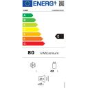 Candy &Scaron;aldytuvas CHASD4351EWC, 42L, 51cm, 37dB, Energijos klasė E, Statinis au&scaron;inimas, Baltas