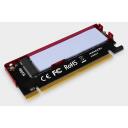 Axagon SSD adapter M.2/NVMe/PCEM2-S, PCIe x16, 103 x 40 x 8 mm, punane, 3 soojusjuhtivuse padjad