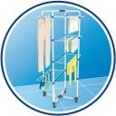 Vileda riidekuivati Mixer 4 157237, 40m, 169cm, teras, vertikaalne, kokkupandav, rattad