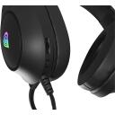 Genesis austiņas, Neon 213 RGB, NSG-2306, 20-20000 Hz, 32 &Omega;, -42 dB, vadu, melnas, RGB apgaismojums, skaļuma regulē&scaron;ana