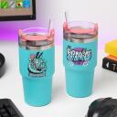 Paladone Fortnite Gamer Cup PP14598FO, 600ml, zila, izolēta, daudzpusīgs vāks, &scaron;aura pamatne, salmiņ&scaron;