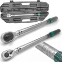 Dinamometriskais atslēga 1/2" 40-220Nm, Rockforce, RF-6474535, ar kalibrācijas sertifikātu, divvirzienu mērījumi, ergonomisks dizains