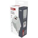 Emos Универсальное USB настенное зарядное устройство GaN V02G20, 20 Вт, 100-240 В, 2xUSB, быстрая зарядка, защита от перегрузки