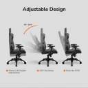 Gaming chair with ergonomic design adjustable armrests and high backrest CGR-Armor EVO Black-Orange COUGAR