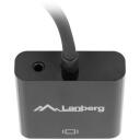 Lanberg HDMI, Mini Jack 3.5 mm, VGA Adapter | AD-0017-BK | 20 m