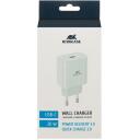 Rivacase мобильное зарядное устройство PS4101 W00, 110-240V, 1м, 1xUSB Type-C, быстрая зарядка, универсальное