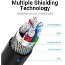 Vention kaabel MODEL CORBF, 1m, 5A, 480Mbps, pehme, vastupidav, PVC, must