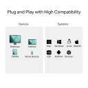 USB 3.0 Type-C SD ir microSD 3.0 kortelių skaitytuvas, TP-Link, UA430C, 1*USB 3.0 Type-C, 5Gbps, 2