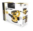Ekscentriska slīpma&scaron;īna 450W &Oslash; 125mm - 3 piederumi, POWERPLUS, POWX0471, 26000 apgr./min, putekļu savāk&scaron;anas kaste, viegls dizains