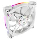 Montech Datora korpuss ventilators RX120 PWM WHITE 3 IN 1, 120mm, 1600RPM, 27dB, 3xRGB LED, 4-pin PWM, Rifle bearing