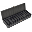 Triecienmuciņu komplekts, 1/2", 11gab., 10-24mm, BLACK LINE, AW38645BL AWTOOLS