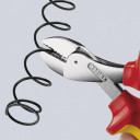 Kompaktais diagonālais griezējs X-CUT&reg;, Knipex, 73 06 160 SB, hromēts, izolēti rokturi, 160 mm, 40% mazāk piepūles.