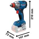 Bosch l&ouml;&ouml;ktrell GDX 18V-285 06019N2100, 285Nm, 0-2800p/min, 2 kiirus, 1/2" ja 1/4" hoidik