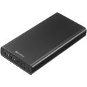 Sandberg Powerbank 420-63, 38400mAh, 100W, 2xUSB-A, USB-C, Li-ion, must, LED indikaatorid, 3 seadet